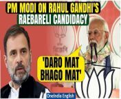 Prime Minister Narendra Modi criticizes Congress MP Rahul Gandhi&#39;s candidature from Raebareli, alleging that he is running away from challenges. Modi mocks Gandhi&#39;s election history, accusing him of avoiding tough contests. Watch the fiery exchange and political jabs unfold at the Bardhaman-Durgapur rally in West Bengal. &#60;br/&#62; &#60;br/&#62;#PMModi #RahulGandhi #RahulGandhiRaeBareli #RahulGandhiCandidacy #RahulGandhiNomination #RahulGandhiAmethi #PriyankaGandhi #LokSabhaElections #KishoriLalSharma #Elections2024 #Oneindia&#60;br/&#62;~PR.274~ED.101~GR.123~HT.318~