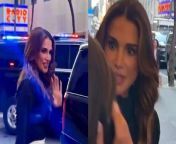 Queen Rania of Jordan was spotted arriving at the NBC studios in New York yesterday (May 2) afternoon. &#60;br/&#62;&#60;br/&#62;The wife of King Abdullah II looked elegant in a black jacket and trousers. &#60;br/&#62;&#60;br/&#62;She completed the ensemble with smart white heels and a small black handbag. &#60;br/&#62;&#60;br/&#62;Wearing her hair in loose waves, she opted for a neutral make-up look. &#60;br/&#62;&#60;br/&#62;Greeting staff with a smile and a handshake, she could be seen walking to the studios at 15.40pm yesterday afternoon.&#60;br/&#62;&#60;br/&#62;Staff and police surrounded the car as she left the building at 16.50pm while waving at bystanders outside.&#60;br/&#62;&#60;br/&#62;Security detail could be seen walking with the Queen, 53, as she walked from the doors to the car.&#60;br/&#62;&#60;br/&#62;Last month, the family announced Rania was due to become a first-time grandmother as her son, Prince Hussein, was expecting his first child.