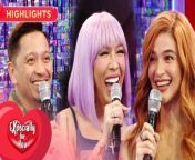 Jhong Hilario says Vice Ganda and Anne Curtis&#39; hair look like &#39;Ube&#39; and &#39;Leche Flan.&#39;&#60;br/&#62;&#60;br/&#62;Stream it on demand and watch the full episode on http://iwanttfc.com or download the iWantTFC app via Google Play or the App Store. &#60;br/&#62;&#60;br/&#62;Watch more It&#39;s Showtime videos, click the link below:&#60;br/&#62;&#60;br/&#62;Highlights: https://www.youtube.com/playlist?list=PLPcB0_P-Zlj4WT_t4yerH6b3RSkbDlLNr&#60;br/&#62;Kapamilya Online Live: https://www.youtube.com/playlist?list=PLPcB0_P-Zlj4pckMcQkqVzN2aOPqU7R1_&#60;br/&#62;&#60;br/&#62;Available for Free, Premium and Standard Subscribers in the Philippines. &#60;br/&#62;&#60;br/&#62;Available for Premium and Standard Subcribers Outside PH.&#60;br/&#62;&#60;br/&#62;Subscribe to ABS-CBN Entertainment channel! - http://bit.ly/ABS-CBNEntertainment&#60;br/&#62;&#60;br/&#62;Watch the full episodes of It’s Showtime on iWantTFC:&#60;br/&#62;http://bit.ly/ItsShowtime-iWantTFC&#60;br/&#62;&#60;br/&#62;Visit our official websites! &#60;br/&#62;https://entertainment.abs-cbn.com/tv/shows/itsshowtime/main&#60;br/&#62;http://www.push.com.ph&#60;br/&#62;&#60;br/&#62;Facebook: http://www.facebook.com/ABSCBNnetwork&#60;br/&#62;Twitter: https://twitter.com/ABSCBN &#60;br/&#62;Instagram: http://instagram.com/abscbn&#60;br/&#62; &#60;br/&#62;#ABSCBNEntertainment&#60;br/&#62;#ItsShowtime&#60;br/&#62;#ShowtimeMyHappiness