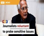 Kadir Jasin says the reluctance stems from the confusion and ambiguity surrounding offences related to 3R issues of race, religion and royalty.&#60;br/&#62;&#60;br/&#62;Read More: https://www.freemalaysiatoday.com/category/nation/2024/05/04/journalists-frightened-off-from-probing-sensitive-issues-says-news-veteran/&#60;br/&#62;&#60;br/&#62;Laporan Lanjut: https://www.freemalaysiatoday.com/category/bahasa/tempatan/2024/05/04/wartawan-takut-siasat-isu-sensitif-kata-tokoh-wartawan/&#60;br/&#62;&#60;br/&#62;Free Malaysia Today is an independent, bi-lingual news portal with a focus on Malaysian current affairs.&#60;br/&#62;&#60;br/&#62;Subscribe to our channel - http://bit.ly/2Qo08ry&#60;br/&#62;------------------------------------------------------------------------------------------------------------------------------------------------------&#60;br/&#62;Check us out at https://www.freemalaysiatoday.com&#60;br/&#62;Follow FMT on Facebook: https://bit.ly/49JJoo5&#60;br/&#62;Follow FMT on Dailymotion: https://bit.ly/2WGITHM&#60;br/&#62;Follow FMT on X: https://bit.ly/48zARSW &#60;br/&#62;Follow FMT on Instagram: https://bit.ly/48Cq76h&#60;br/&#62;Follow FMT on TikTok : https://bit.ly/3uKuQFp&#60;br/&#62;Follow FMT Berita on TikTok: https://bit.ly/48vpnQG &#60;br/&#62;Follow FMT Telegram - https://bit.ly/42VyzMX&#60;br/&#62;Follow FMT LinkedIn - https://bit.ly/42YytEb&#60;br/&#62;Follow FMT Lifestyle on Instagram: https://bit.ly/42WrsUj&#60;br/&#62;Follow FMT on WhatsApp: https://bit.ly/49GMbxW &#60;br/&#62;------------------------------------------------------------------------------------------------------------------------------------------------------&#60;br/&#62;Download FMT News App:&#60;br/&#62;Google Play – http://bit.ly/2YSuV46&#60;br/&#62;App Store – https://apple.co/2HNH7gZ&#60;br/&#62;Huawei AppGallery - https://bit.ly/2D2OpNP&#60;br/&#62;&#60;br/&#62;#FMTNews #Journalists #ReportersWithoutBorders #3R