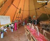 Glamping event at Himley Park.