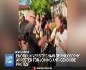 US Emory University Philosophy Chair Arrested At AntiGenocide Protest Over Gaza GPP News English_