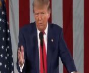 Trump claimed the US is headed for its own October 7 attack in an anti-migrant rally speech.Source: RSBN