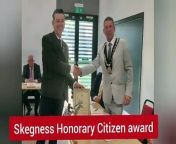 RNLI volunteer Trevor Holland was  bestowed the highest award by Skegness Town Council when he was made Honorary Citizen at the Mayor Making Ceremony. Trevor’s commitment to Skegness Lifeboat Station is a story that spans decades, a multigenerational family legacy, as Trevor’s father Ken Holland RNLI Coxswain was also made an Honorary Citizen.