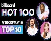 Drake and Kendrick Lamar have been battling with diss tracks but how will this shake up on the charts? This is the Billboard Hot 100 for the week dated May 18th.