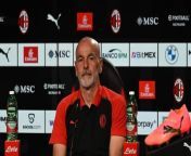 AC Milan v Cagliari, Serie A 2023\ 24: the pre-match press conference from islandaire ac