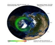 Aurora forecast from the Met Office from nina davies powys