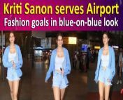 Kriti Sanon made another stylish appearance at the airport, showcasing a stunning casual and sporty ensemble that could easily become a favorite pick for this summer. Let&#39;s take a closer look at her latest fashion statement.&#60;br/&#62;&#60;br/&#62;#kritisanon #fashion #ethniclook #airportlook #bollywood #trending #fashiongoals #entertainmentnews #viralvideo #ians