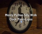 Monty Python Silly Walk Clock (Time-Lapse) from loop in python turtle