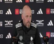 Manchester United boss Erik Ten Hag said it was important his side build on their FA Cup win over Liverpool when they face Brentford in the Premier League&#60;br/&#62;Manchester, UK