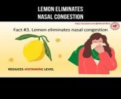 Lemon eliminates nasal congestion #lemon #nasalcongestion #nose #histamine