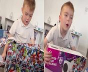 Kids&#39; desires often force parents to work harder, even when times are stressful and unpleasant. This footage exhibits a similar state. &#60;br/&#62;&#60;br/&#62;It shows the heartwarming moment of a boy excitedly opening his dream Xbox gift that his mother, Tianna Campbell had gotten for him. &#60;br/&#62;&#60;br/&#62;Tianna gave her blood and sweat to be able to get the gift in question, and that too while not being at her best, health-wise (physical &amp; mental). &#60;br/&#62;&#60;br/&#62;&#92;