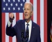 Joe Biden faces down climate activist hecklers during his Arizona speech.Source: Reuters