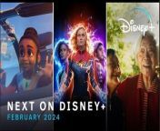 Here’s a sneak peek at what’s coming to #DisneyPlus in February 2024:&#60;br/&#62;&#60;br/&#62;February 2, 9, 16, 23 – Genius: MLK/X (Season 4)&#60;br/&#62;February 2 – Miracle on 34th Street (1994)&#60;br/&#62;February 2 – The Sandlot&#60;br/&#62;February 2 – Pixar SparkShort “Self”&#60;br/&#62;February 3 – Marvel’s Moon Girl and Devil Dinosaur (Season 2, Episodes 1–14)&#60;br/&#62;February 5 – Arctic Ascent with Alex Honnold (Season 1)&#60;br/&#62;February 7 – Marvel Studios’ The Marvels&#60;br/&#62;February 7 – Marvel Studios’ Assembled: The Making of The Marvels&#60;br/&#62;February 9 – Marvel’s Spidey and His Amazing Friends (Season 3, Episodes 1–5)&#60;br/&#62;February 9 – “Nǎi Nai &amp; Wài Pó”&#60;br/&#62;February 9 – X2&#60;br/&#62;February 9 – X-Men: First Class&#60;br/&#62;February 13 – The Space Race &#60;br/&#62;February 14 – Life Below Zero: Next Generation (Season 6)&#60;br/&#62;February 14 – Me &amp; Mickey (Season 2, Episode 50)&#60;br/&#62;February 14 – Star Wars: Young Jedi Adventures (Season 1, Episodes 21–25)&#60;br/&#62;February 16 – Night at the Museum: Battle of the Smithsonian &#60;br/&#62;February 20 – Operation Arctic Cure&#60;br/&#62;February 21 – Pupstruction (Season 1, Episodes 19–21)&#60;br/&#62;February 21, 28 – Star Wars: The Bad Batch (Season 3, Episodes 1–4)&#60;br/&#62;February 28 – Dino Ranch (Season 3, Episodes 1–11)&#60;br/&#62;February 28 – Iwájú (Season 1)&#60;br/&#62;February 28 – Iwájú: A Day Ahead