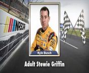After handing out NFL superlatives to the top four drivers in the Monster Energy NASCAR Cup Series, Jimmy watches as Brad Keselowski, Martin Truex Jr.,