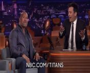 Dwayne Johnson tells Jimmy about his new NBC competition show, The Titan Games; his past with the Canadian Football League.