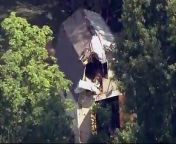 A small plane has crashed in the backyard of an eastern Pennsylvania home, killing three people aboard the aircraft. The single-engine plane went down around 6:20 a.m. Thursday in Willow Grove, a town some 30 miles north of Philadelphia.