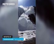 A few hours ago, these shocking images of a huge avalanche were recorded near Sonamarg, a hill station. No personal injuries were reported.
