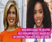 Hoda Kotb Addresses Kelly Rowland Controversy After &#39;Today&#39; Drama