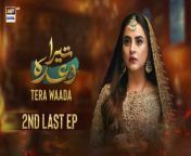 Watch all the episodes of Tera Waada https://bit.ly/3H4A69e&#60;br/&#62;&#60;br/&#62;Tera Waada 2nd Last Episode 64 &#124; Fatima Effendi &#124; Ali Abbas &#124; 9th March 2024 &#124; ARY Digital &#60;br/&#62;&#60;br/&#62;This story revolves around how a woman has to be flawless at everything she does, even if it hurts her in the process... &#60;br/&#62;&#60;br/&#62;Director:Zeeshan Ali Zaidi&#60;br/&#62;&#60;br/&#62;Writer: Mamoona Aziz&#60;br/&#62;&#60;br/&#62;Cast: &#60;br/&#62;Fatima Effendi, &#60;br/&#62;Ali Abbas, &#60;br/&#62;Rabya Kulsoom,&#60;br/&#62;Umer Aalam,&#60;br/&#62;Hasan Ahmed, &#60;br/&#62;Gul-e-Rana, &#60;br/&#62;Seemi Pasha, &#60;br/&#62;Hina Rizvi, &#60;br/&#62;Sajjad Pal,&#60;br/&#62;Rehan Nazim and others.&#60;br/&#62;&#60;br/&#62;Timing :&#60;br/&#62;&#60;br/&#62;Watch Tera Waada Every Monday To Saturday At 9:00 PM #arydigital &#60;br/&#62;&#60;br/&#62;Join ARY Digital on Whatsapphttps://bit.ly/3LnAbHU&#60;br/&#62;&#60;br/&#62;#terawaada #fatimaeffendi#aliabbas #pakistanidrama&#60;br/&#62;&#60;br/&#62;Pakistani Drama Industry&#39;s biggest Platform, ARY Digital, is the Hub of exceptional and uninterrupted entertainment. You can watch quality dramas with relatable stories, Original Sound Tracks, Telefilms, and a lot more impressive content in HD. Subscribe to the YouTube channel of ARY Digital to be entertained by the content you always wanted to watch.&#60;br/&#62;&#60;br/&#62;Join ARY Digital on Whatsapphttps://bit.ly/3LnAbHU