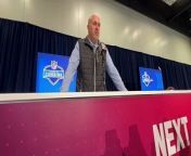 Arizona Cardinals general manager Monti Ossenfort offered words of praise for both starting quarterback Kyler Murray and backup passer Clayton Tune at the NFL Combine.