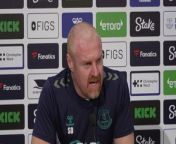 Everton boss Sean Dyche feels his side have to take their chances better as they prepare to face Manchester United&#60;br/&#62;Everton training centre, Liverpool, England