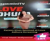 Zareen Khan Spotted at Love Adhura Screening