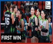 Chameleons defeat Highrisers in PVL All-Filipino &#60;br/&#62;&#60;br/&#62;The Nxled Chameleons finally notch their first win as they take down the Galeries Tower Highrisers, 25-21, 25-18, 25-15, in the Premier Volleyball League (PVL) 2024 All-Filipino Conference at the Philippine Sports Arena on Tuesday, March 12, 2024. Ivy Lacsina put on a show with 17 points and 11 excellent digs.&#60;br/&#62;&#60;br/&#62;Video by Nicole Anne D.G. Bugauisan&#60;br/&#62;&#60;br/&#62;Subscribe to The Manila Times Channel - https://tmt.ph/YTSubscribe&#60;br/&#62; &#60;br/&#62;Visit our website at https://www.manilatimes.net&#60;br/&#62; &#60;br/&#62; &#60;br/&#62;Follow us: &#60;br/&#62;Facebook - https://tmt.ph/facebook&#60;br/&#62; &#60;br/&#62;Instagram - https://tmt.ph/instagram&#60;br/&#62; &#60;br/&#62;Twitter - https://tmt.ph/twitter&#60;br/&#62; &#60;br/&#62;DailyMotion - https://tmt.ph/dailymotion&#60;br/&#62; &#60;br/&#62; &#60;br/&#62;Subscribe to our Digital Edition - https://tmt.ph/digital&#60;br/&#62; &#60;br/&#62; &#60;br/&#62;Check out our Podcasts: &#60;br/&#62;Spotify - https://tmt.ph/spotify&#60;br/&#62; &#60;br/&#62;Apple Podcasts - https://tmt.ph/applepodcasts&#60;br/&#62; &#60;br/&#62;Amazon Music - https://tmt.ph/amazonmusic&#60;br/&#62; &#60;br/&#62;Deezer: https://tmt.ph/deezer&#60;br/&#62;&#60;br/&#62;Tune In: https://tmt.ph/tunein&#60;br/&#62;&#60;br/&#62;#themanilatimes &#60;br/&#62;#philippines&#60;br/&#62;#volleyball &#60;br/&#62;#sports