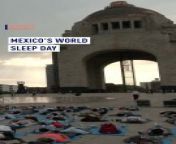 Embracing the power of rest on #WorldSleepDay in Mexico City! Hundreds gathered under the shadow of the Revolution Monument for a mass nap organized by the city government. &#60;br/&#62;&#60;br/&#62;Let&#39;s prioritize sleep health, advocating for better rest breaks and addressing global sleep disparities.&#60;br/&#62;&#60;br/&#62;#SleepEquity #HealthandWellness&#92;