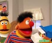 Ernie sings about fun things in his room.