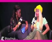 About her Barbz, performing live and touring.