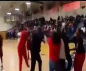 A parent is under arrest after getting into a fight with a School Resource Officer at a basketball game Friday night.&#60;br/&#62;&#60;br/&#62;It happened at the Butler vs. East Meck game.&#60;br/&#62;&#60;br/&#62;A fight broke out between a Butler player&#39;s father and the officer.&#60;br/&#62;&#60;br/&#62;Then the man&#39;s wife jumped in, along with their daughter, and began hitting the officer in the head.&#60;br/&#62;&#60;br/&#62;NewsChannel 36 has been told the argument started when the resource officer asked the man&#39;s daughter to move from the East Meck side of the gym back to the Butler side.&#60;br/&#62;&#60;br/&#62;It&#39;s a common practice that students from different schools sit separately at high school games.&#60;br/&#62;&#60;br/&#62;The father got angry and then got into an argument with the Student Resource Officer.&#60;br/&#62;&#60;br/&#62;The father was arrested. NewsChannel 36 has been told more arrests are possible.&#60;br/&#62;&#60;br/&#62;No one was seriously hurt in the incident.&#60;br/&#62;Category: