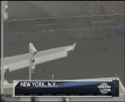 The wing of an Air France Airbus A380 - the world&#39;s biggest commercial plane - clipped a smaller plane at John F. Kennedy International airport in New York. CBSNews.com&#39;s Nick Dietz reports.