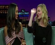Zoe Saldana complains about her two-year-old twins, while Kirsten Dunst talks about her goddaughter&#39;s swearing and Jamie Foxx admits he needs a funnier daughter story. &#60;br/&#62;