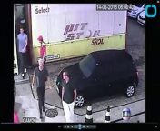 CCTV images from a Rio gas station show four US Olympic swimmers, including Ryan Lochte, in a dispute with security officials over a broken bathroom door, casting doubt on their claims of being robbed at gunpoint. &#60;br/&#62;Lochte had previously told NBC’s Today show that they were robbed by people impersonating police officers.