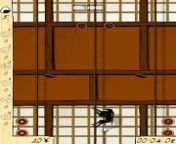 Gameplay with the old flash game Climbing Ninja
