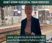 MP Liz Saville Roberts has been to Barmouth to hear how train cuts will affect constituents from bpl mp