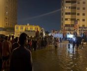 Al Wahda Street flooded from streets