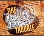 Donald's Tire Trouble (1943) with original titles recreation from tire cutter