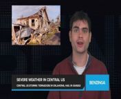 Tornadoes were spotted in rural Oklahoma on Monday evening, while large hail pelted parts of Kansas. The National Weather Service issued a rare high-risk warning for Oklahoma and Kansas due to the threat of strong, long-track tornadoes. At least four tornadoes touched down in north-central Oklahoma near towns like Bartlesville and Dewey. Hail up to 3 inches in diameter was reported near Ellinwood, Kansas. Over 3.4 million people in Oklahoma, Kansas, and North Texas are at the highest risk of damaging weather. Forecasters warn that strong tornadoes could last into the evening hours.