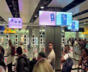 Passengers were left frustrated as long queues built at British airports on Tuesday (May 7) evening after the country&#39;s Border Force suffered a nationwide technical issue that affected passport control. - REUTERS