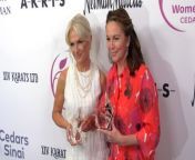 https://www.maximotv.com &#60;br/&#62;B-roll footage: Award-winning actress Diane Lane (honored with the Woman of the 21st Century Award) and Vice President and General Manager at Neiman Marcus Gretchen Pace (honored with the Humanitarian Award) on the red carpet at the annual Women’s Guild Cedars-Sinai Spring Luncheon &amp; Fashion Show benefiting the Women&#39;s Guild Neurology Project and the Women&#39;s Guild Distinguished Chair in Pediatrics at the Beverly Wilshire Hotel in Beverly Hills, California, USA, on Thursday, May 9, 2024. This video is available for editorial use in all media and worldwide. To ensure compliance and proper licensing of this video, please contact us. ©MaximoTV&#60;br/&#62;
