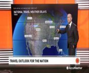 Several areas of the country could endure weather-related travel delays on May 3.