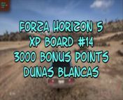 This video from FORZA HORIZON 5 and is for those of us that like to find and collect things. In this video, we will find my 14th INFLUENCE BOARD to destroy and this one was good for 3000BONUS POINTS and it was located at the end of a road in the DUNAS BLANCAS. FYI, I am moving many of my videos from my YouTube channel to my Dailymotion channel, please check it out.
