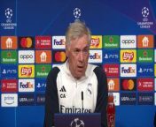 Federico Valverde and Carlo Ancelotti looking for more champions league success at Bayern Munich&#60;br/&#62;&#60;br/&#62;Allianz Arena, Munich, Germany