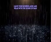 Leave your worries aside and relax with the sound of rain from hutel relax