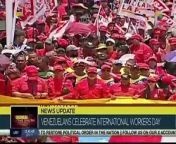 The Venezuelan working class celebrates International Workers&#39; Day and 12 years since the enactment of the new Organic Labor Law, promoted by Commander Hugo Chávez, with large rallies in the different states of the country. teleSUR