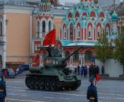 Lone tank on display at Russia&#39;s Victory Day parade as Putin says country going through &#39;difficult period&#39;Reuters/Russian Pool
