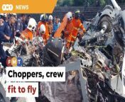 The preliminary report however says that the Fennec (M502-6) helicopter was not equipped with a black box.&#60;br/&#62;&#60;br/&#62;Read More: https://www.freemalaysiatoday.com/category/nation/2024/05/09/choppers-pilots-and-crew-in-lumut-crash-were-fit-to-fly-report-finds/&#60;br/&#62;&#60;br/&#62;Laporan Lanjut: https://www.freemalaysiatoday.com/category/bahasa/tempatan/2024/05/09/tragedi-di-lumut-kesihatan-kru-baik-helikopter-selamat-untuk-terbang/&#60;br/&#62;&#60;br/&#62;Free Malaysia Today is an independent, bi-lingual news portal with a focus on Malaysian current affairs.&#60;br/&#62;&#60;br/&#62;Subscribe to our channel - http://bit.ly/2Qo08ry&#60;br/&#62;------------------------------------------------------------------------------------------------------------------------------------------------------&#60;br/&#62;Check us out at https://www.freemalaysiatoday.com&#60;br/&#62;Follow FMT on Facebook: https://bit.ly/49JJoo5&#60;br/&#62;Follow FMT on Dailymotion: https://bit.ly/2WGITHM&#60;br/&#62;Follow FMT on X: https://bit.ly/48zARSW &#60;br/&#62;Follow FMT on Instagram: https://bit.ly/48Cq76h&#60;br/&#62;Follow FMT on TikTok : https://bit.ly/3uKuQFp&#60;br/&#62;Follow FMT Berita on TikTok: https://bit.ly/48vpnQG &#60;br/&#62;Follow FMT Telegram - https://bit.ly/42VyzMX&#60;br/&#62;Follow FMT LinkedIn - https://bit.ly/42YytEb&#60;br/&#62;Follow FMT Lifestyle on Instagram: https://bit.ly/42WrsUj&#60;br/&#62;Follow FMT on WhatsApp: https://bit.ly/49GMbxW &#60;br/&#62;------------------------------------------------------------------------------------------------------------------------------------------------------&#60;br/&#62;Download FMT News App:&#60;br/&#62;Google Play – http://bit.ly/2YSuV46&#60;br/&#62;App Store – https://apple.co/2HNH7gZ&#60;br/&#62;Huawei AppGallery - https://bit.ly/2D2OpNP&#60;br/&#62;&#60;br/&#62;#FMTNews #LumutCrash #Helicopters #Pilots