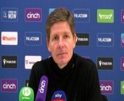 Crystal Palace boss Oliver Glasner reacts to tonight&#39;s incredible 4-0 home victory&#60;br/&#62;&#60;br/&#62;Selhurst Park, London, UK